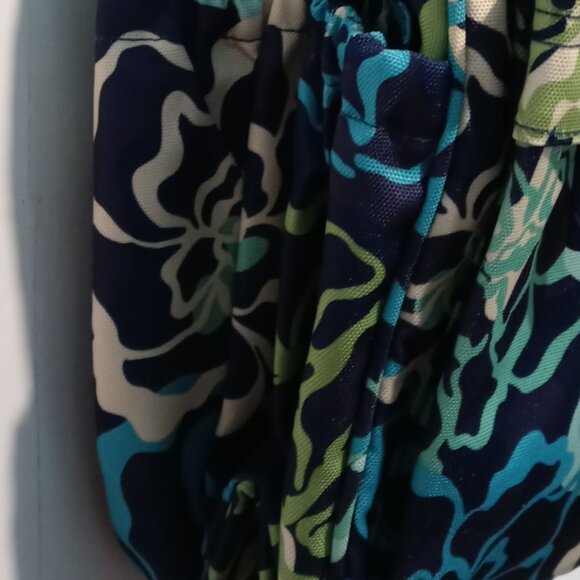 Vera Bradley Blue Floral Katalina Pattern Backpack Adjustable Straps/ nwot - Picture 7 of 14